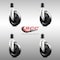 Service Caster 5 Inch 316SS Soft Rubber Wheel Swivel 1-5/8 Inch Expanding Stem Caster Set SCC SCC-SS316EX20S514-SRS-158-4 - alternate 4